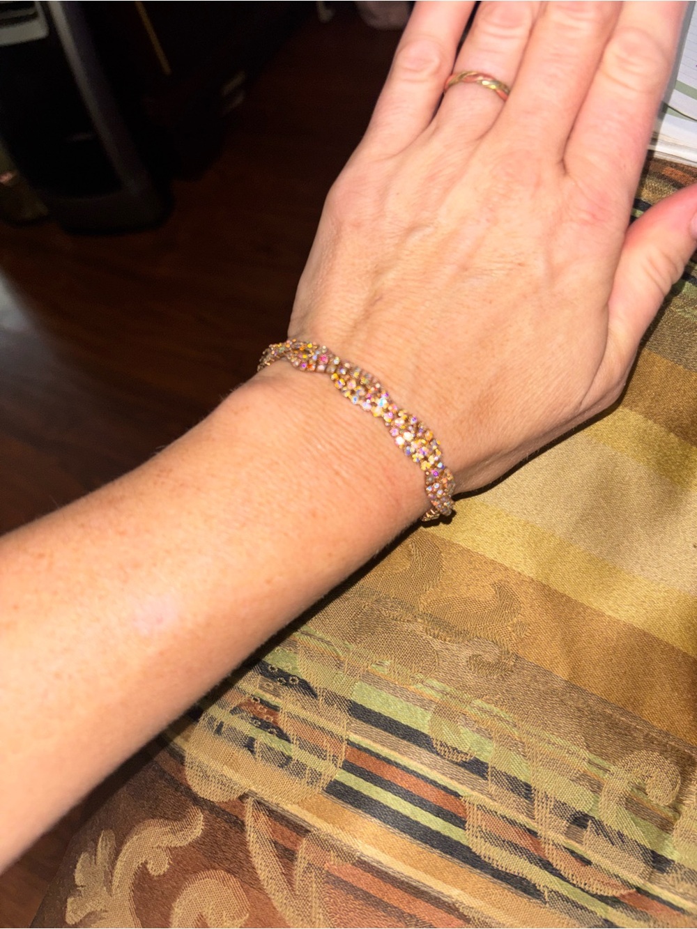 Multicolor Crystal Strand Bracelet for Women